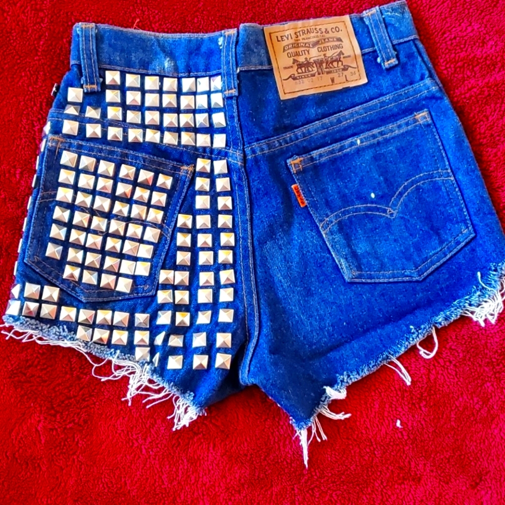 Vintage Studded Levi Shorts